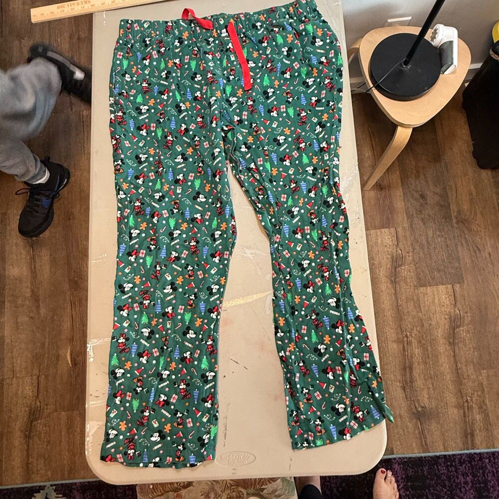 Old Navy x Disney Mickey Minnie Christmas Flannel Pajama Pants Women's Xl